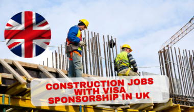 Construction Jobs With Visa Sponsorship in UK